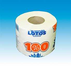  Туалетная бумага Лотос 100 втулка, 150г