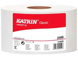 Туалетная бумага для диспенсеров Katrin Classic Gigant S 2-х слойная, белая (1*12)