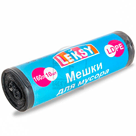  Мешки для мусора LDPE 160л. (10 шт.\рул.) черные	