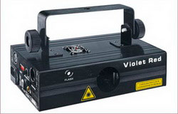 Лазерный прибор Flash LASER VIOLET + RED, (RD 150мВт BL 150мВт), звуковая активация, DMX
