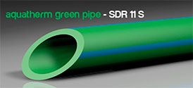 Трубы для питьевое водоснабжение и отопление green system SDR 11 S 
