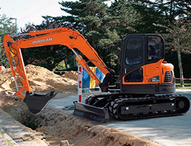 Мини-экскаватор DOOSAN DX80R