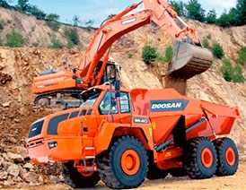 Сочлененный самосвал DOOSAN DA30