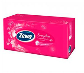 Косметические салфетки Zewa Everyday, 1*100 шт