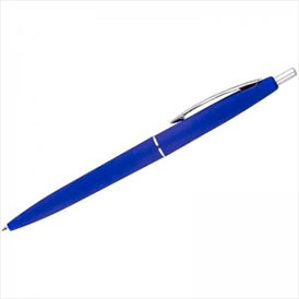 Ручка шариковая автоматическая Business, синяя, 0,7 мм, синий антискользящий корпус