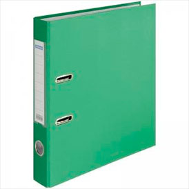 Пaпкa-регистратор OfficeSpace® 50 мм, бумвинил, с карманом на корешке, зеленая