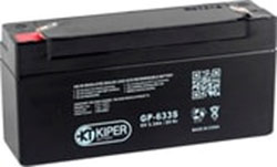 Аккумулятор для ИБП Kiper GP-633 S F1 (6В/3.3 А·ч)