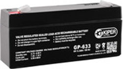 Аккумулятор для ИБП Kiper GP-633 F1 (6В/3.3 А·ч) 