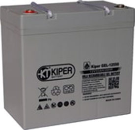 Аккумулятор для ИБП Kiper GEL-12550 (12В/55 А·ч)