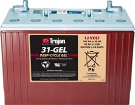 Аккумуляторная батарея тяговая гелевая Trojan 31-GEL 12V/102Ah