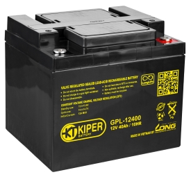 Аккумулятор для ИБП Kiper GPL-12400 (12В/40 А·ч) 