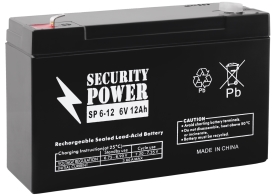 Аккумулятор для ИБП Security Power SP 6-12 F1 (6В/12 А·ч) 