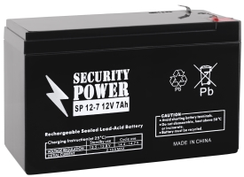 Аккумулятор для ИБП Security Power SP 12-7 F1 (12В/7 А·ч)