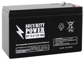 Аккумулятор для ИБП Security Power SP 12-9 F1 (12В/9 А·ч) 