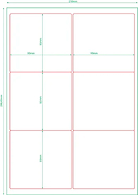 Этикетка самоклеющаяся в листах А4 А4 99х93 мм