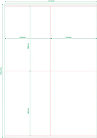 Этикетка самоклеющаяся в листах А4 105х148 мм