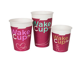 Бумажные стаканчики Однослойные Серия WakeCup