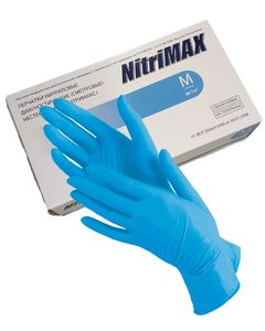 Одноразовые нитриловые перчатки Nitrimax (голубые)