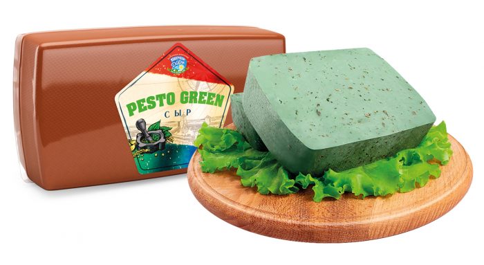 Сыр Pesto Green с базиликом и чесноком