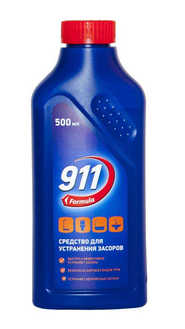 Средство для устранения засоров 911, 500 мл