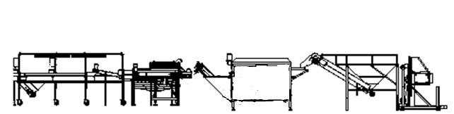 Линия предварительной подготовки овощей