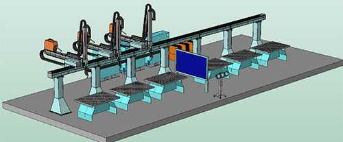Роботизированная сварочная система с несколькими роботами для многопозиционной сварки