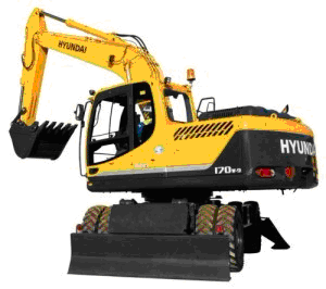 Колесный экскаватор Hyundai R170W-9S