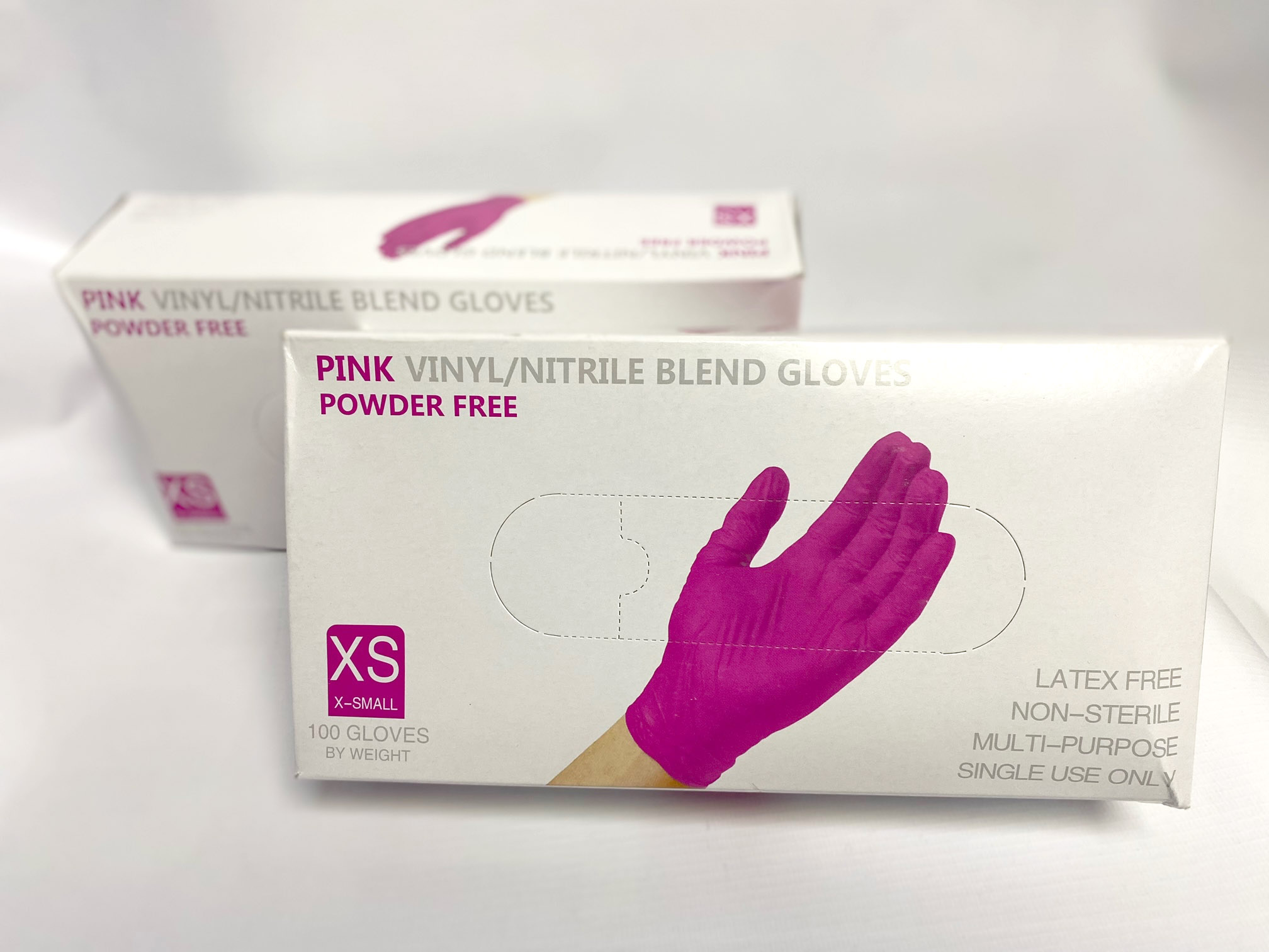 Перчатки (XS) одноразовые нитриловые Wally Plastic, розовые - НОВЫЙ товар от Джевел Лимитед !