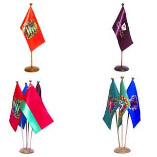 Флажки настольные - изготовление 