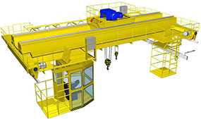 Монтаж кранов мостового типа